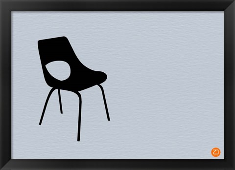 Framed Black Chair Print