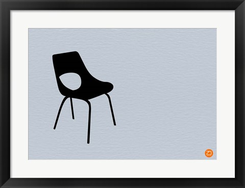 Framed Black Chair Print