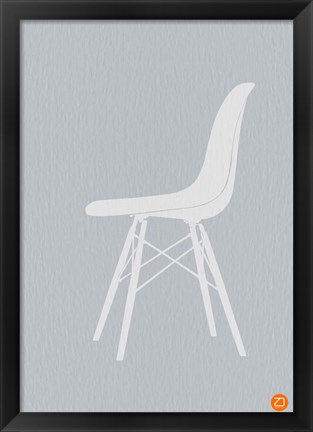 Framed Eames White Chair Print