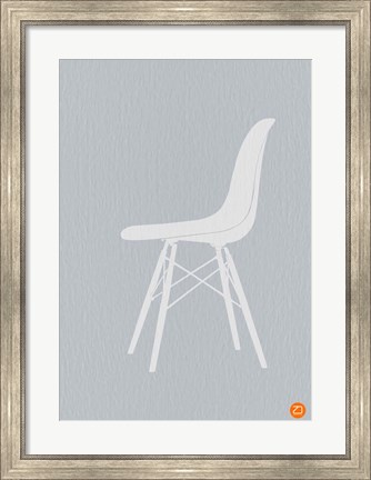 Framed Eames White Chair Print