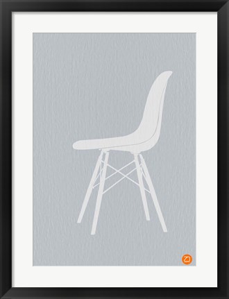 Framed Eames White Chair Print
