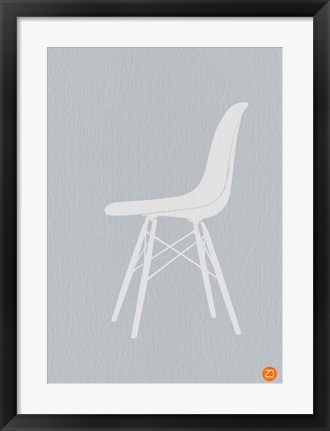 Framed Eames White Chair Print