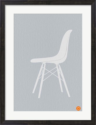 Framed Eames White Chair Print