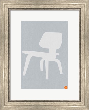 Framed Eames White Plywood Chair Print