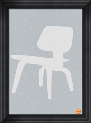 Framed Eames White Plywood Chair Print