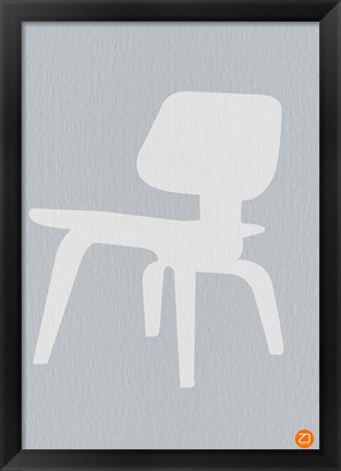 Framed Eames White Plywood Chair Print