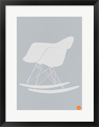 Framed Eames Rocking Chair 1 Print