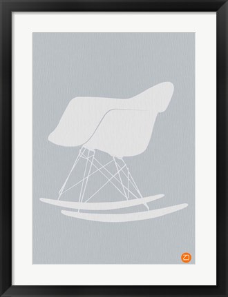 Framed Eames Rocking Chair 1 Print