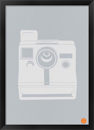 Framed White Polaroid Camera Print