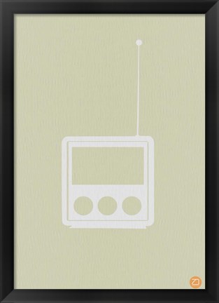 Framed Wooden Radio Print