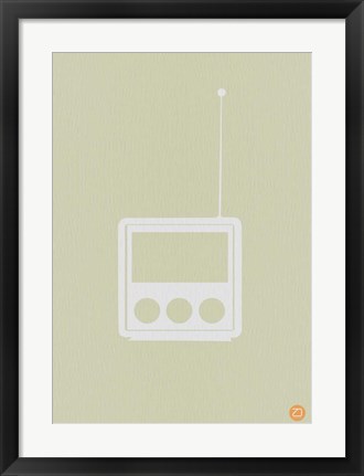 Framed Wooden Radio Print