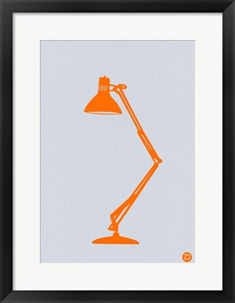 Framed Orange Lamp Print