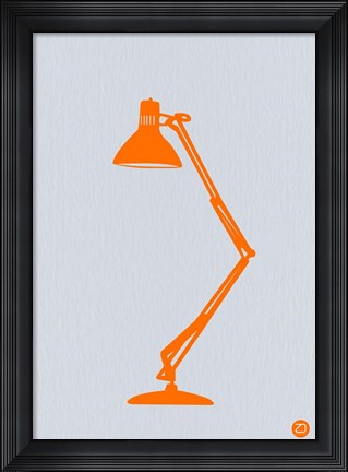 Framed Orange Lamp Print