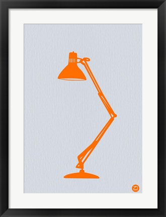 Framed Orange Lamp Print