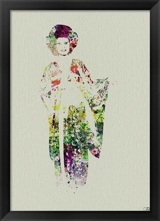 Framed Kimono Dancer 1 Print
