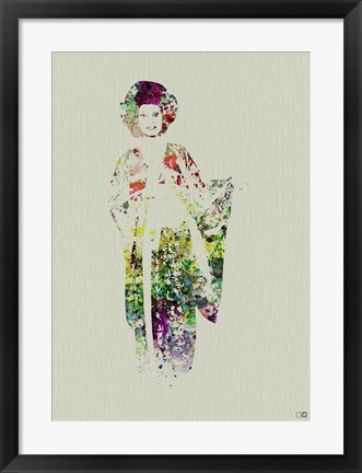 Framed Kimono Dancer 1 Print