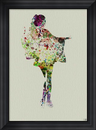 Framed Kimono Dancer 2 Print