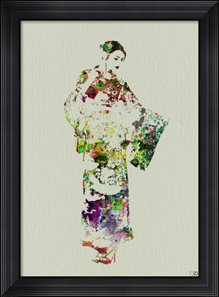 Framed Kimono Dancer 3 Print