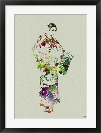 Framed Kimono Dancer 3 Print