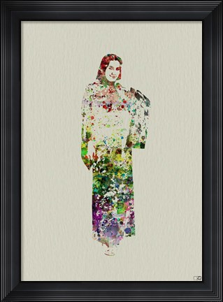 Framed Kimono Dancer 5 Print