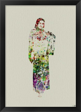 Framed Kimono Dancer 5 Print