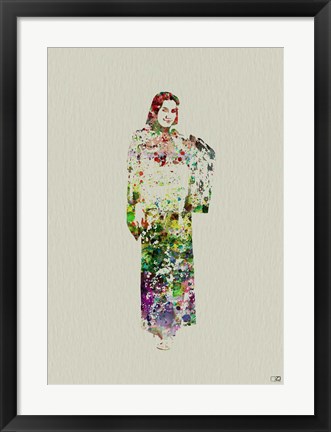 Framed Kimono Dancer 5 Print