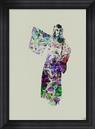 Framed Kimono Dancer 6 Print