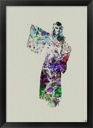 Framed Kimono Dancer 6 Print