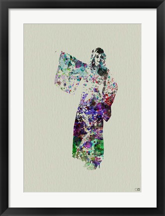 Framed Kimono Dancer 6 Print