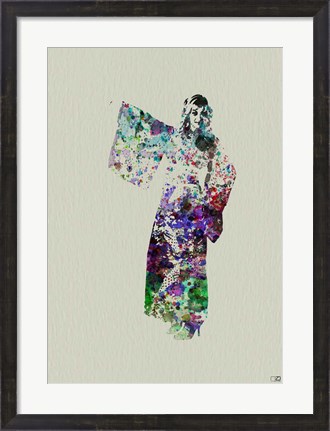 Framed Kimono Dancer 6 Print