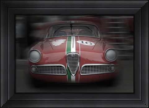 Framed Alfa Romeo Laguna Seca 2 Print
