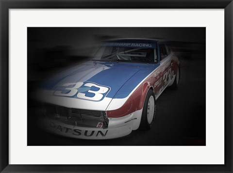Framed Nissan Dutsun Racing Colors Print