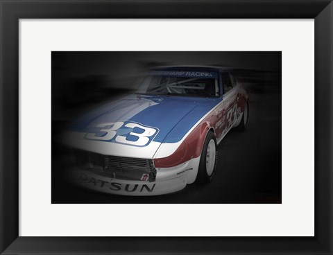 Framed Nissan Dutsun Racing Colors Print