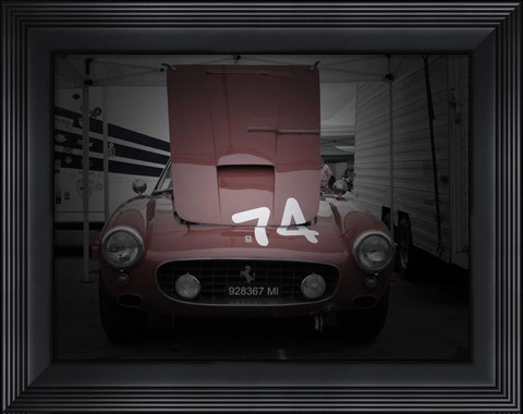 Framed Ferrari Front Open Hood Print