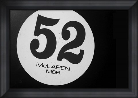 Framed McLaren 52 Print