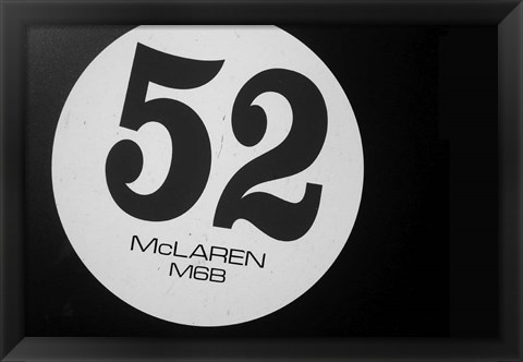 Framed McLaren 52 Print