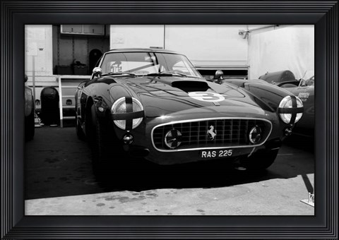 Framed Ferrari in the Pit Print