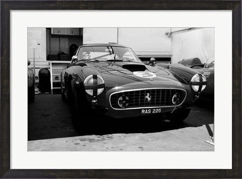 Framed Ferrari in the Pit Print