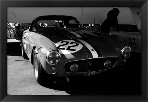 Framed Ferrari in the Pit 2 Print