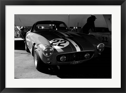 Framed Ferrari in the Pit 2 Print