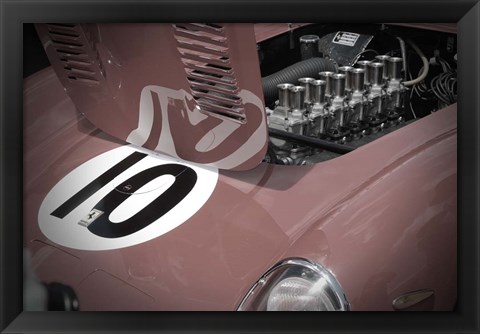 Framed Ferrari Open Hood Print