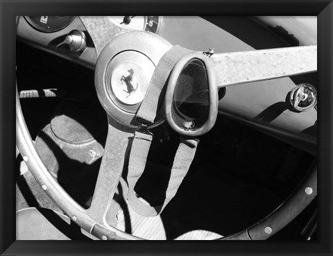 Framed Ferrari Steering Wheel 1 Print