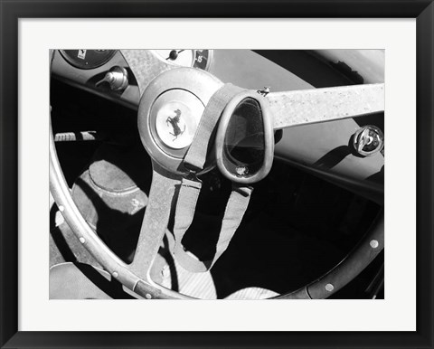 Framed Ferrari Steering Wheel 1 Print