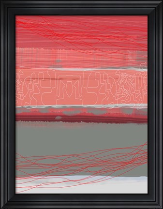 Framed Abstract  Blue View 3 Print