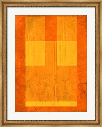 Framed Orange Paper 1 Print