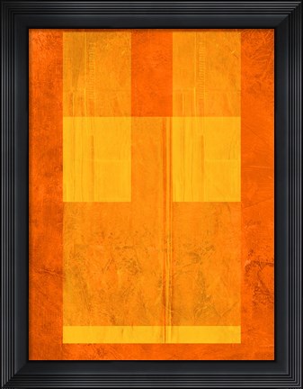 Framed Orange Paper 1 Print