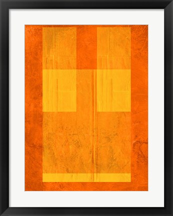 Framed Orange Paper 1 Print