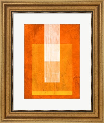 Framed Orange Paper 2 Print