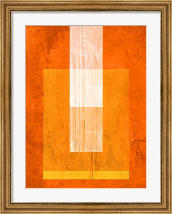 Framed Orange Paper 2 Print