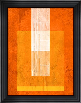 Framed Orange Paper 2 Print